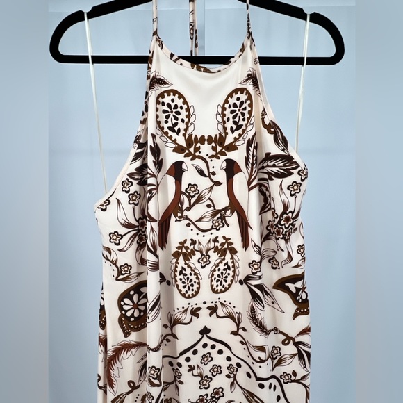 House of Harlow 1960 Cream and Brown Maxi Dress - Picture 3 of 9